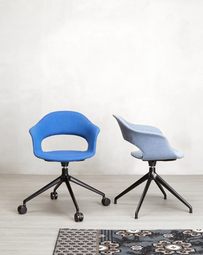 LADY B POP - Fabric office chair with castors by SCAB DESIGN - view 3
